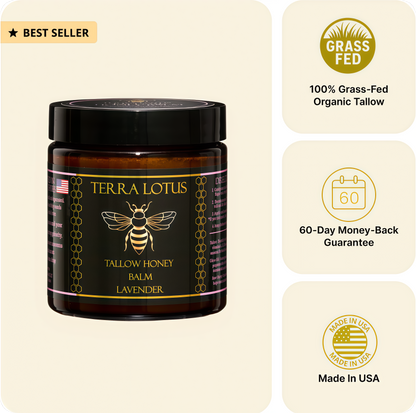 All Natural,Grass-Fed Beef Tallow For Smooth & Deeply Hydrated Skin (Citrus 4oz)
