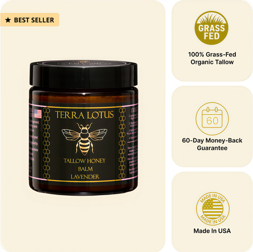 All Natural,Grass-Fed Beef Tallow For Smooth & Deeply Hydrated Skin (Citrus 4oz)