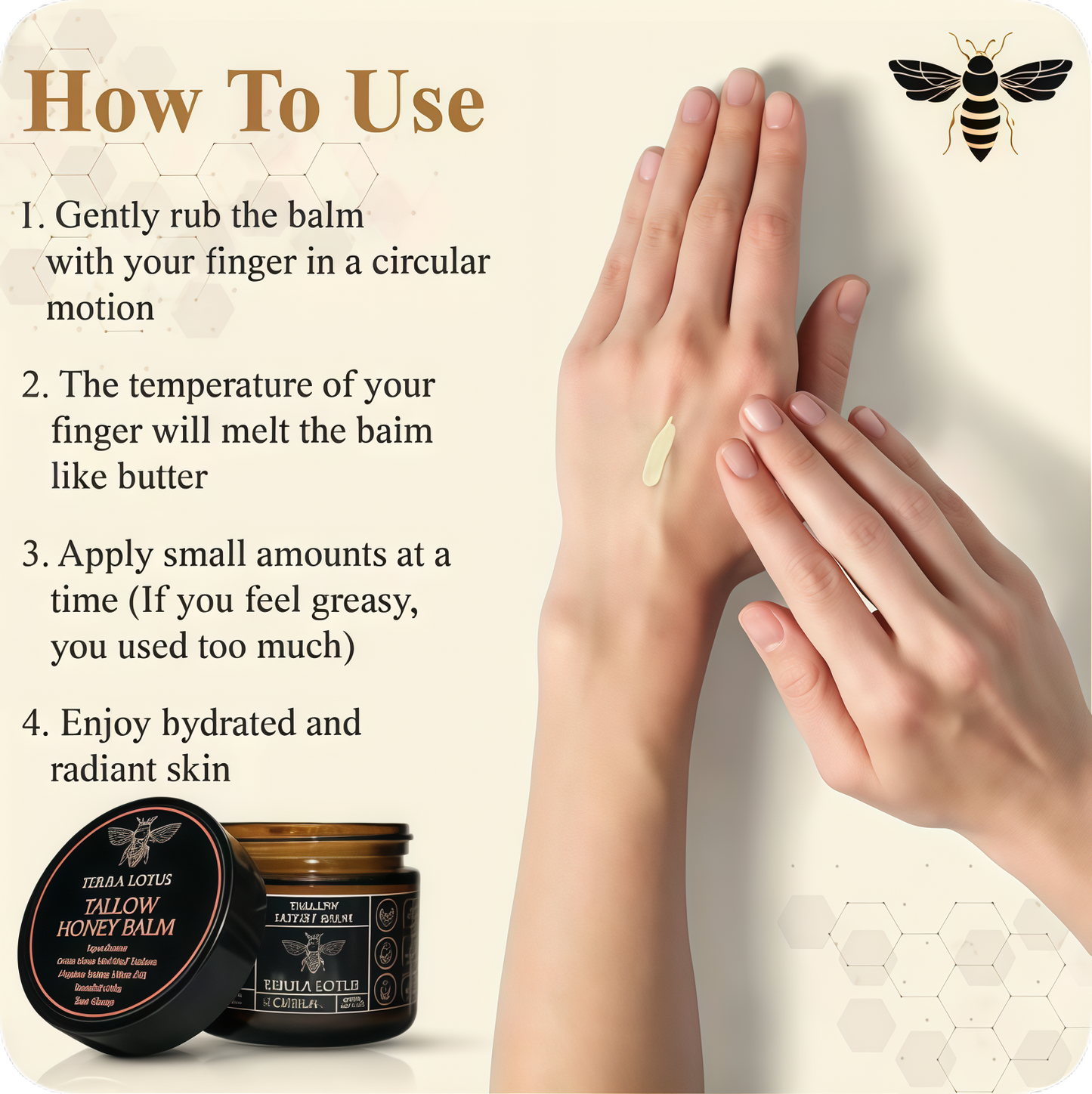 All Natural,Grass-Fed Beef Tallow For Smooth & Deeply Hydrated Skin (Citrus 4oz)