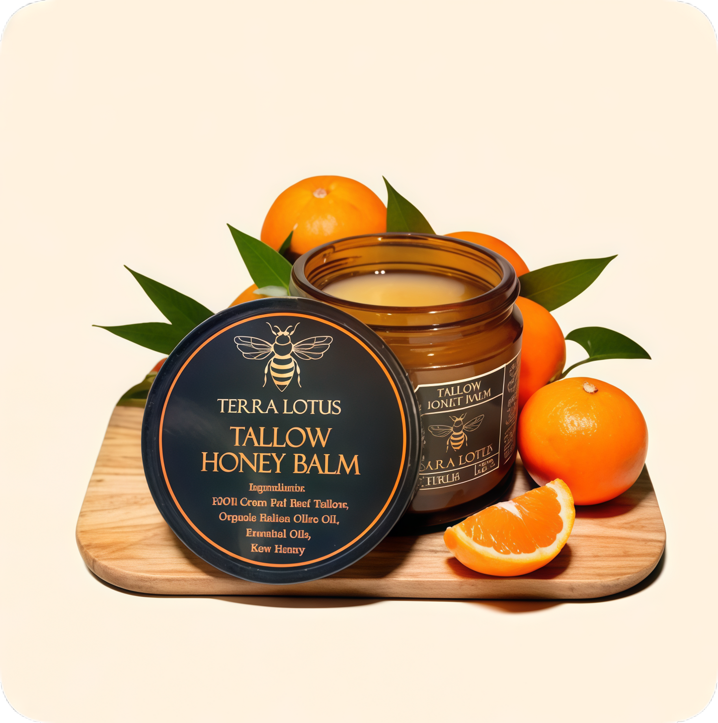 All Natural,Grass-Fed Beef Tallow For Smooth & Deeply Hydrated Skin (Citrus 4oz)