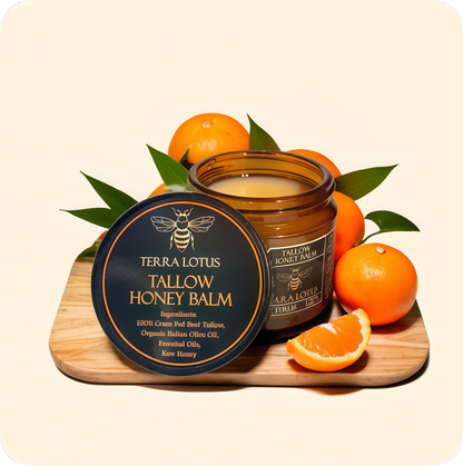 All Natural,Grass-Fed Beef Tallow For Smooth & Deeply Hydrated Skin (Citrus 4oz)